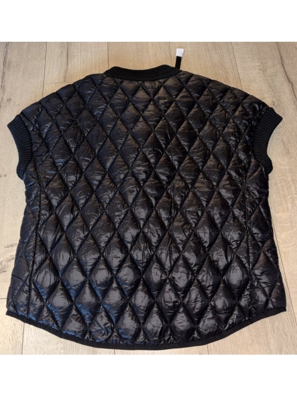NWT Martha Stewart  Down Puffer Jacket Vest Black Quilted Size Medium NWT - Picture 3 of 4